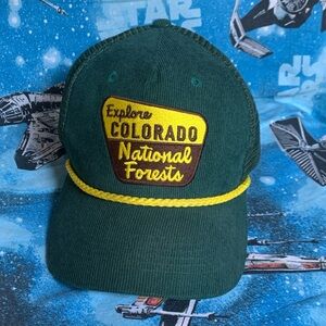 Explore Colorado National Forests Green Hat Mens SnapBack Hat